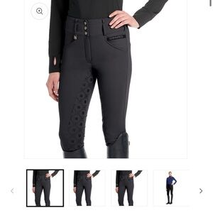 Romfh Isabella Silicone Dressage Full Seat Grip Breech Riding Pants 32R Black